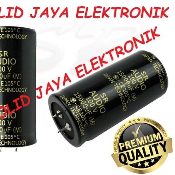 CAPASITOR ELCO SR AUDIO 15000 UF 100 V ELKO 15000UF 100V MIKRO ASLI