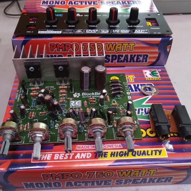 kit aktif speaker mono plus mic subwoofer