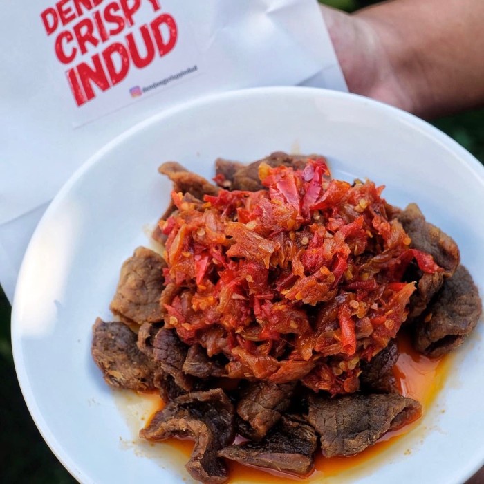 

NEW Dendeng Crispy Indud 250 Gram - Sambal Level 3