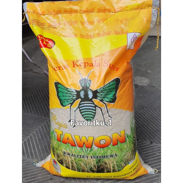 

Beras RAJA TAWON Punel Kuning,Produksi PT. Sari Tani 25 kg. OJOL ONLY