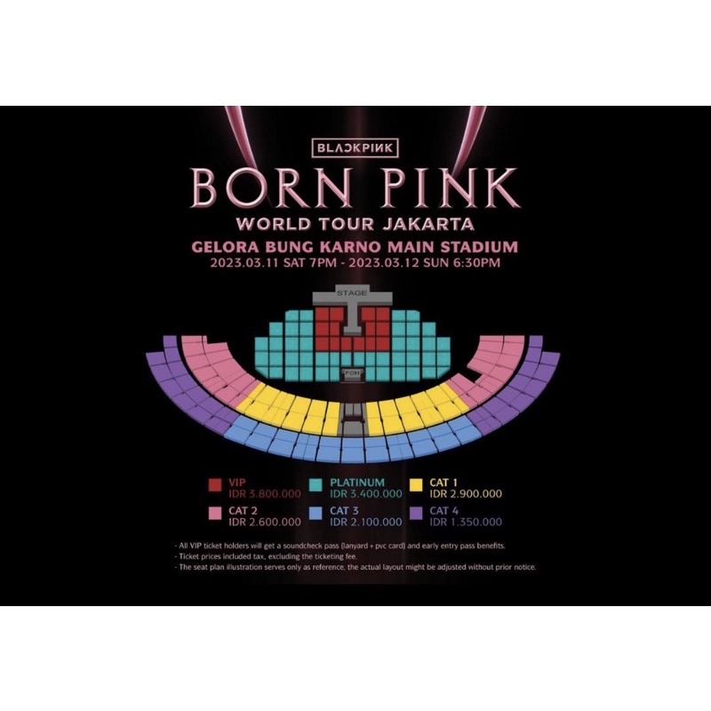 Tiket konser blackpink born pink jakarta PLATINUM DAY 2