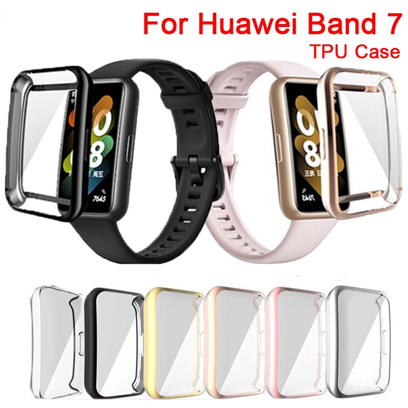 Case Bumper Pelindung Layar Bahan TPU Untuk Huawei Honor band 7 6 ES 7 6 Pro Fit 2