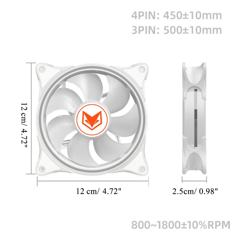 Cre Kipas Pendingin 12cm PWM 5V 3Pin Untuk Casing Komputer PC