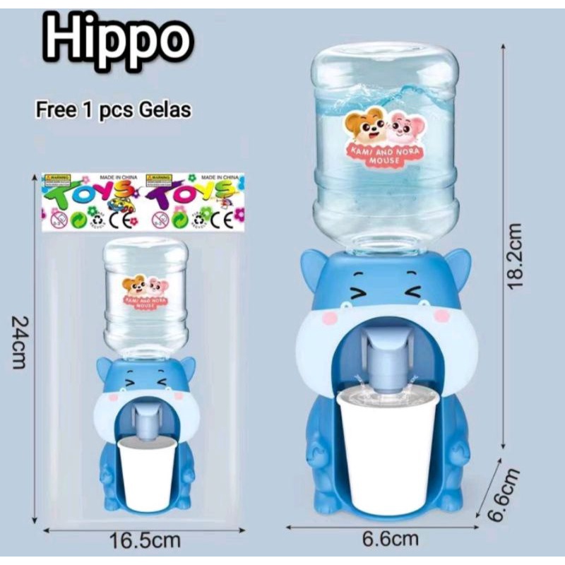 Dispenser Air Minum Mini Galon Portable Anak Air Minum Karakter