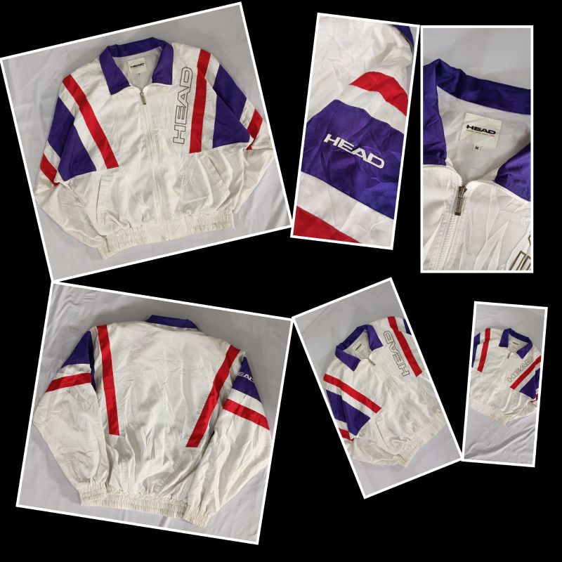 Head colour block jaket vintage