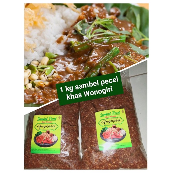 

Bumbu Sambel Pecel angkasa 1kg/Sambel Kacang khas Wonogiri