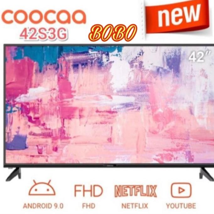 COOCAA LED TV 42S3G-42 INCH SMART ANDROID YOUTUBE NETFLIX NEW 2020