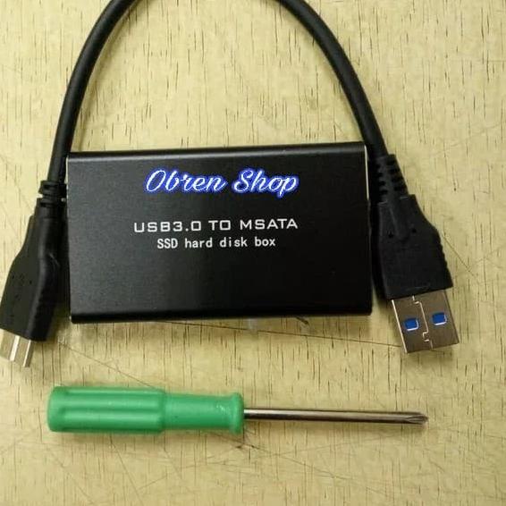 Casing SSD MSATA USB 3.0 / Case Enclosure MSATA SSD