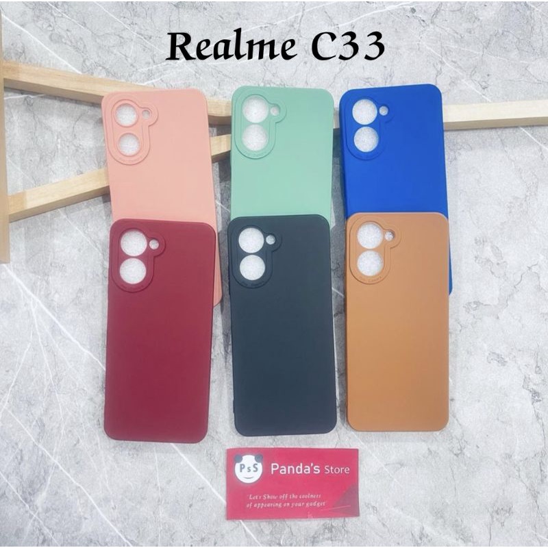 Softcase Pro Camera Realme C33 Candy Case Full Color 3D Silikon TPU