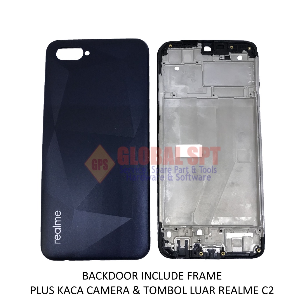 BACKDOOR REALME C2 INCLUDE FRAME / BACK COVER / TUTUP BELAKANG