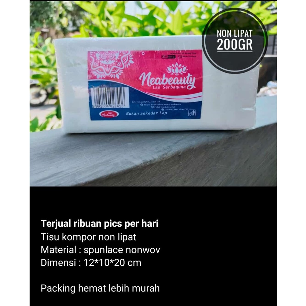 Tissue Kompor SHASA Serbaguna 200gr No lipat Bisa di Cuci ulang