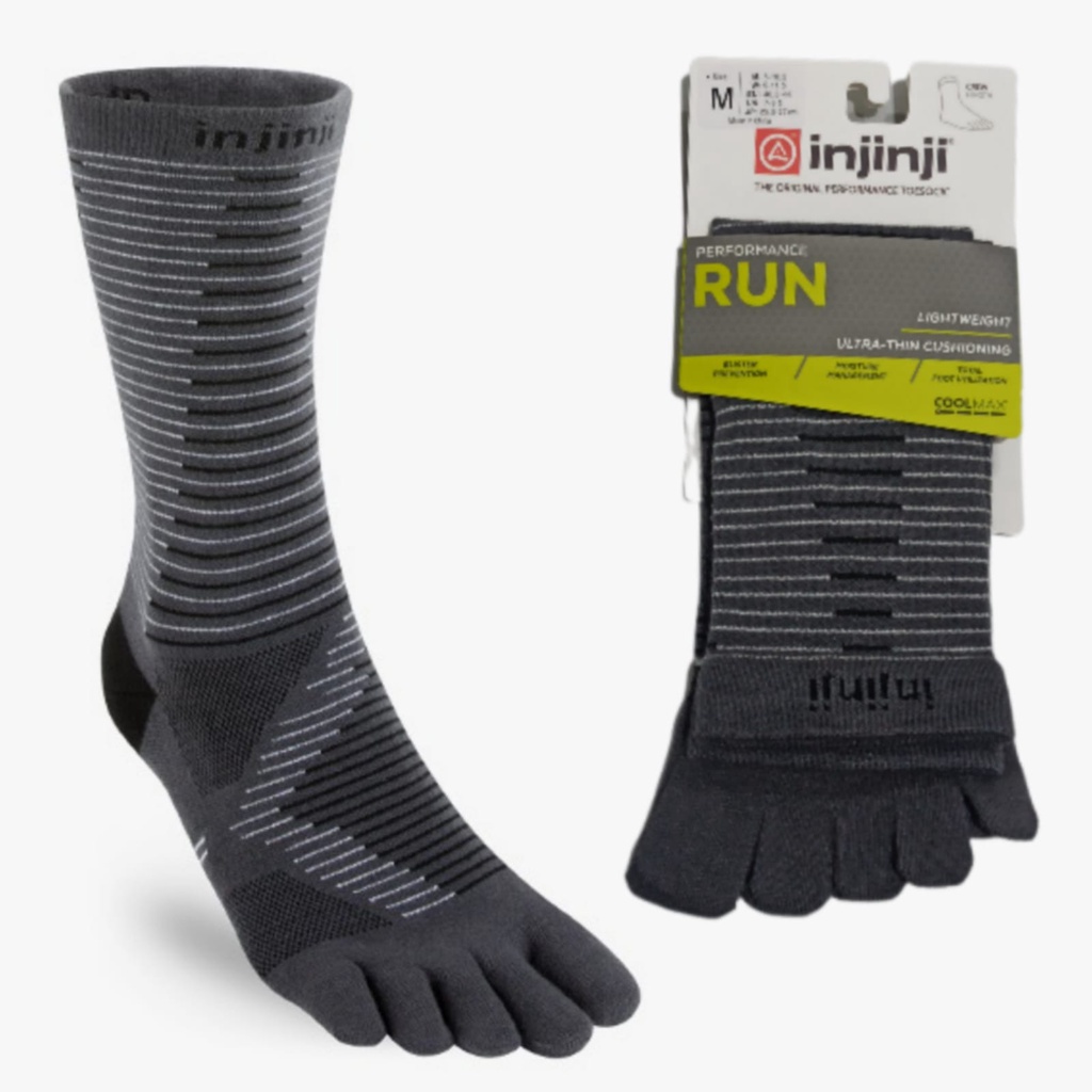 INJINJI Outdoor Midweight Crew NuWool -SIZE S M L- kaos kaki anti blister - OPAL