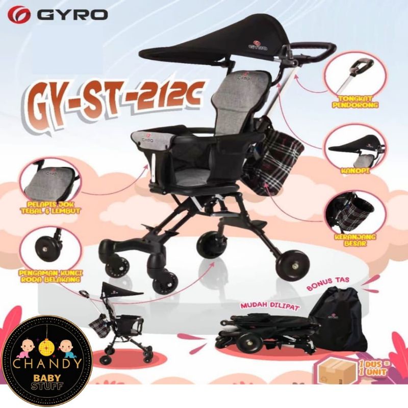 MAGIC STROLLER BABY GYRO GY-ST-212C CABIN SIZE BISA HADAP 2 ARAH