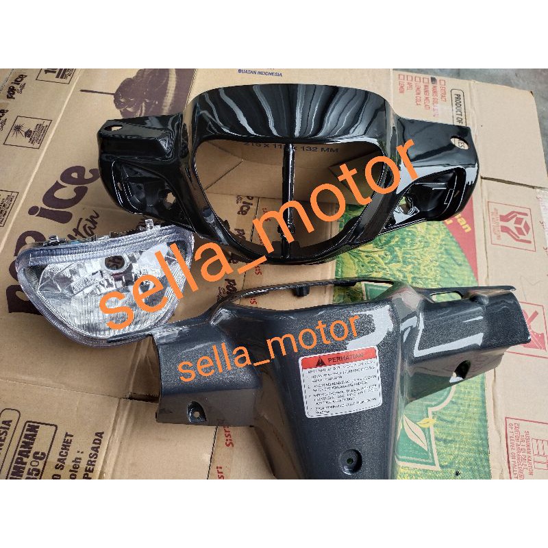 Jual Batok Kepala Depan Belakang Shogun Cc Warna Hitam Abu Abu Shopee Indonesia