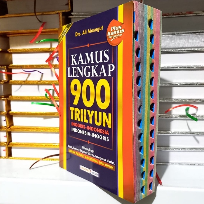 KAMUS BAHASA INGGRIS LENGKAP 900 TRILIYUN A5 FULL COLOR ( INGGRIS - INDONESIA , INDONESIA - INGGRIS)