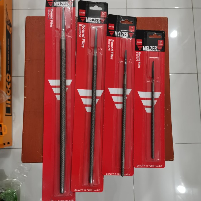 Kikir kayu bulat 6 8 10 12" round files bastard kikir bulat kasar