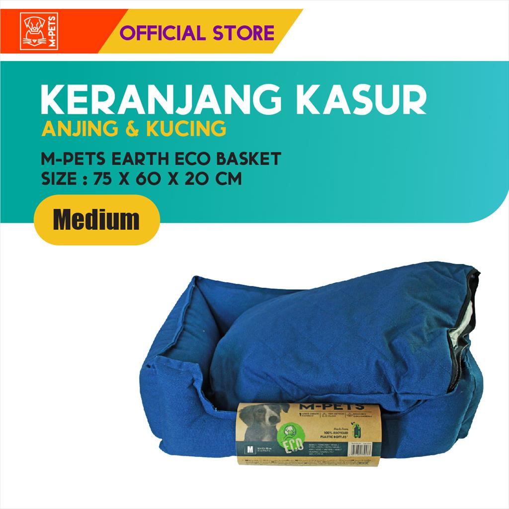 M-Pets Earth Eco Basket Size M / Kasur Tempat Tidur Kucing Anjing