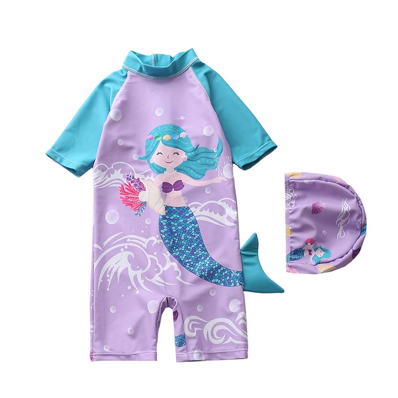 Baju Renang Jumpsuit FLAMINGGO dan MERMAID Swimsuit Renang Pakaian Renang LUCU JV