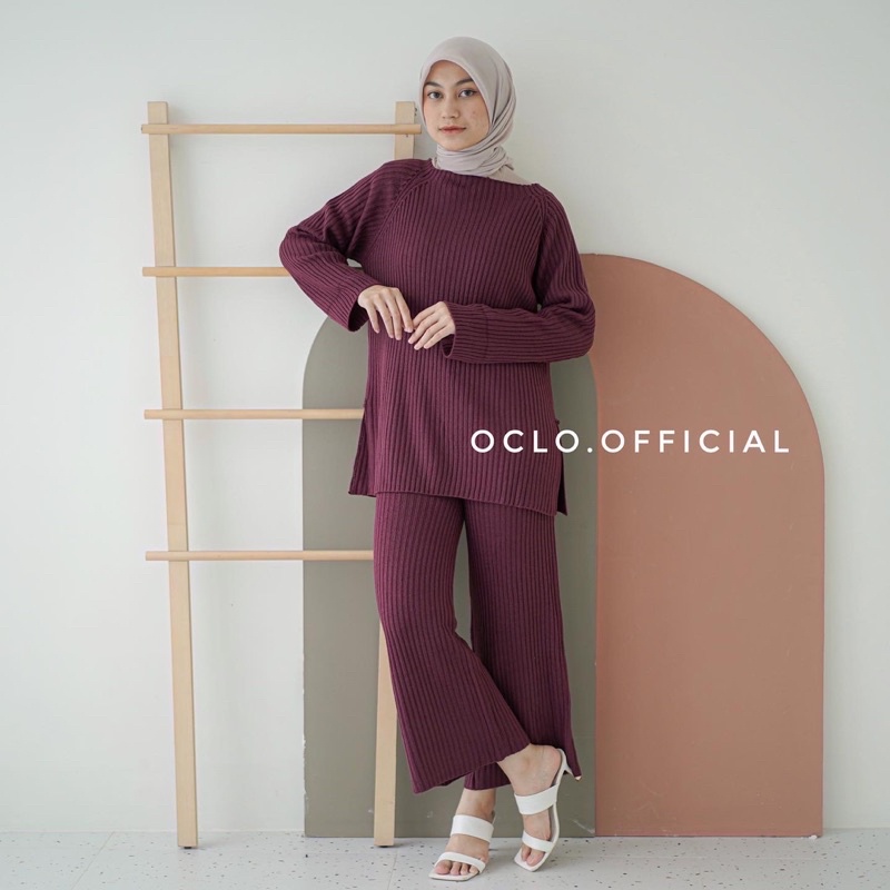 Famaira Set Knit | Setelan One Set Knit Premium Sweater