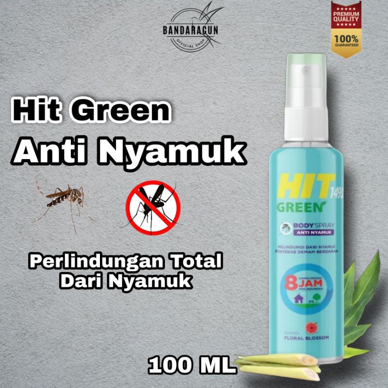 Hit Green Body Spray 100ml anti nyamuk MURAH