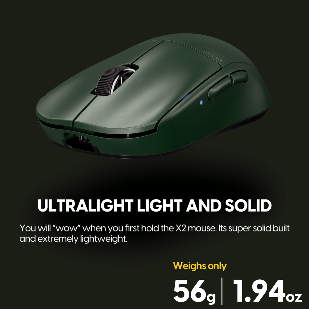 Mouse Pulsar X2 Wireless FE Founders Edition 56g Weight | Mouse Gaming