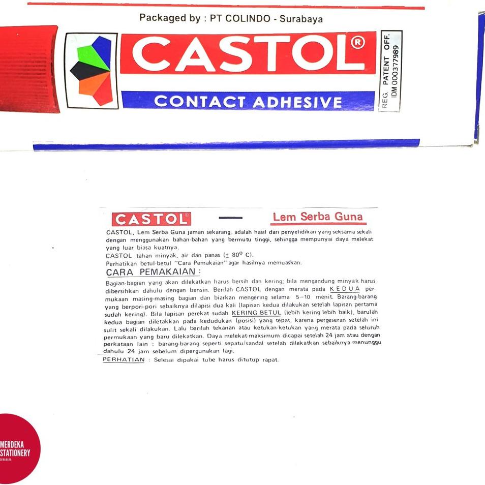 

グ Lem/Lim/Perekat/Glue Castol Besar 51 ccm CONTACT ADHESIVE ヘ