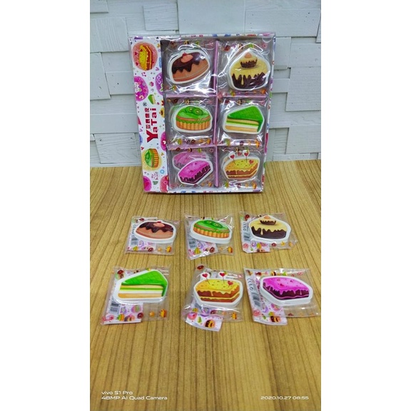 

Penghapus pensil merek yatai motif cake OLS76