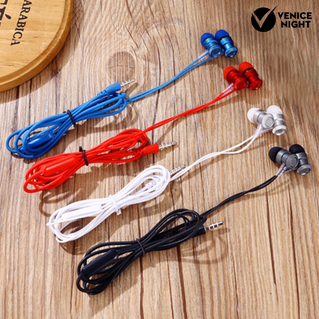 (VNEP) (Berkabel) Universal In-ear Stereo Bass Noise Reduction Music Earphone Headphone