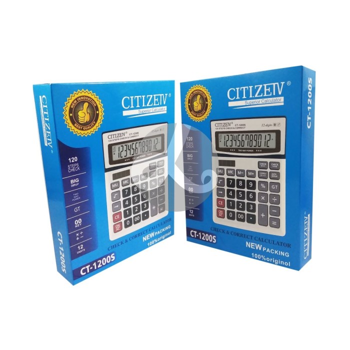 

CITIZEIV CT-1200S Calculator Kalkulator 1200 S Superior 12 Digits