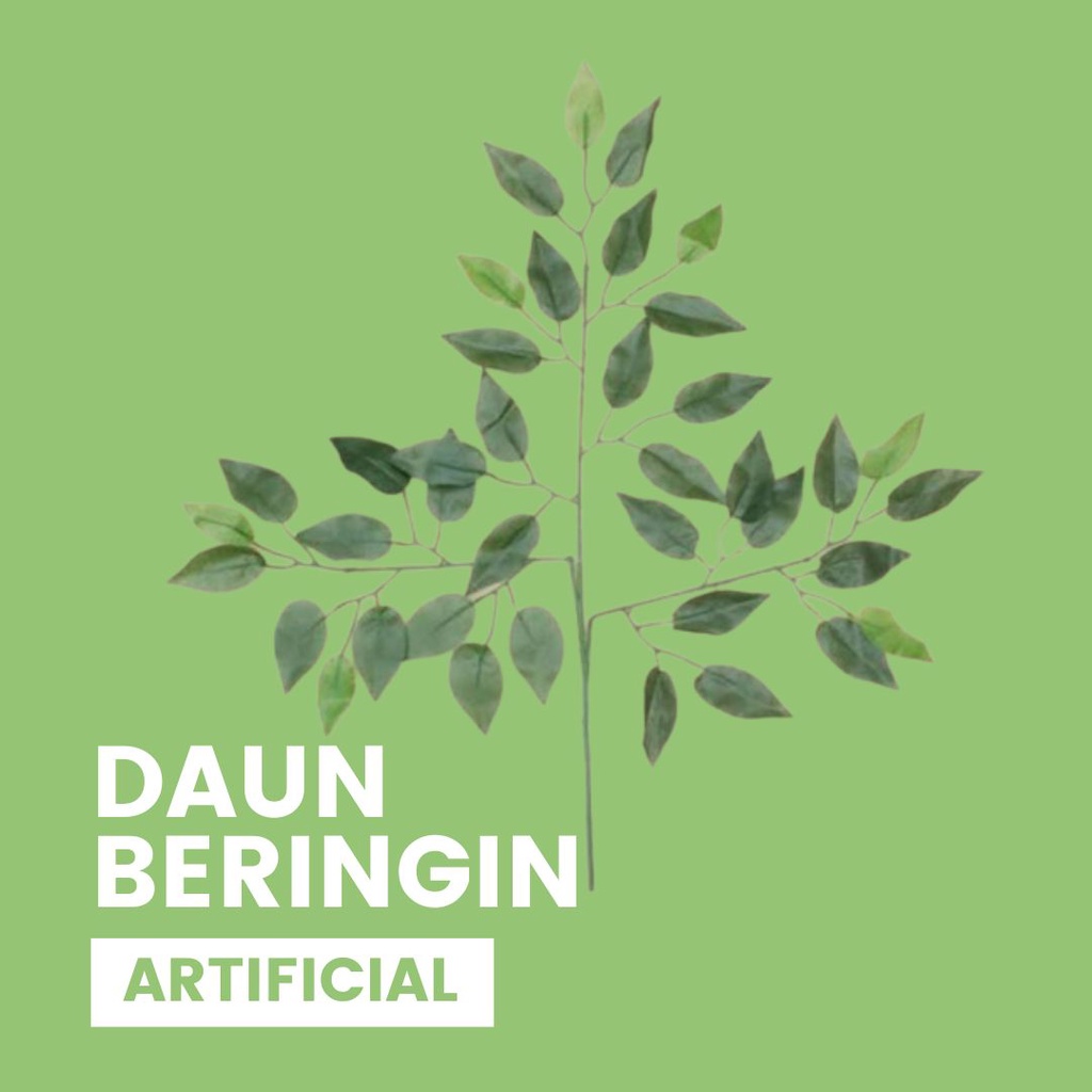 Daun beringin tangkai artificial sintetis best quality