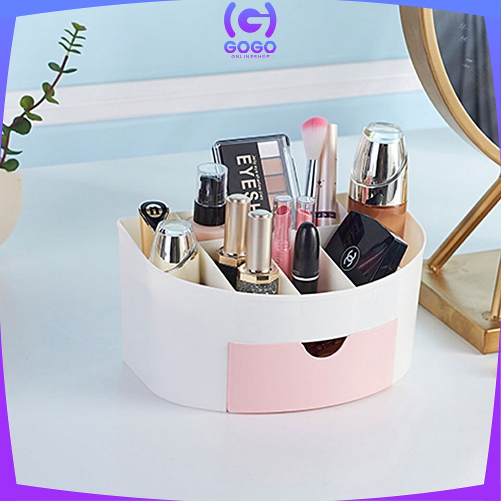 GOGO-K33 Rak Kosmetik Mini Serbaguna Desktop Storage Box Organizer Multifungsi / Make Up Storage