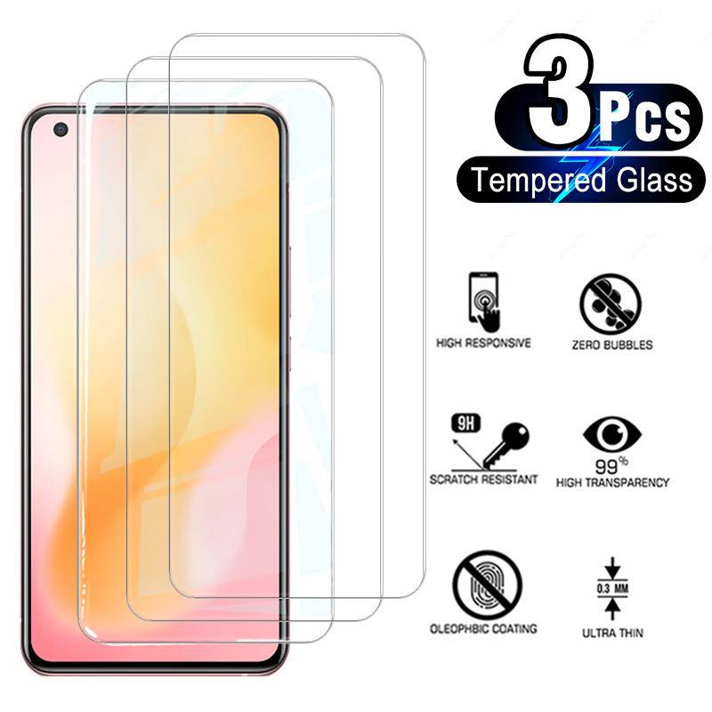 3pcs Pelindung Layar Tempered glass Full Cover Untuk Vivo X50 Y51 Y31 Y1s