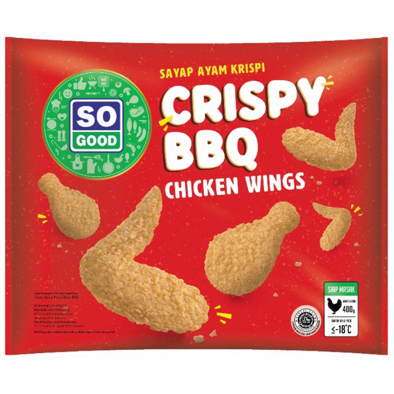

SO GOOD CRISPY BBQ CHICKEN WINGS 400GR