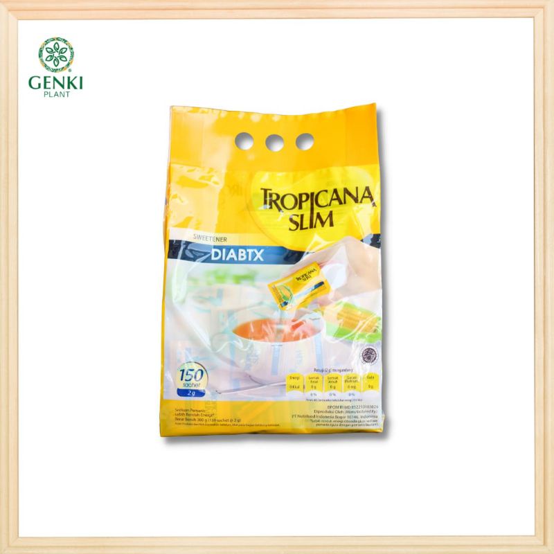 

Tropicana Slim Diabtx Sweetener (untuk Diabetes) - 150 sachets