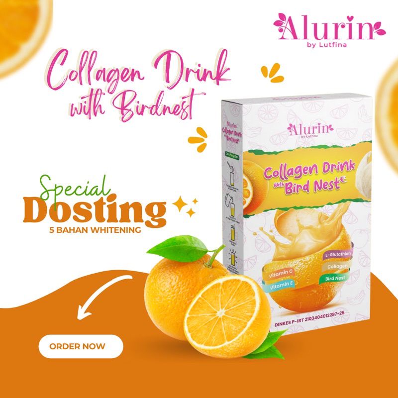 alurin beauty collagen drink with birdnest