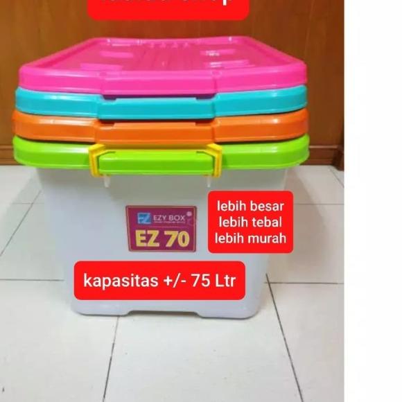 

Container Box EZY 75 Liter Dengan Roda / Kontainer Industri Real CB 70