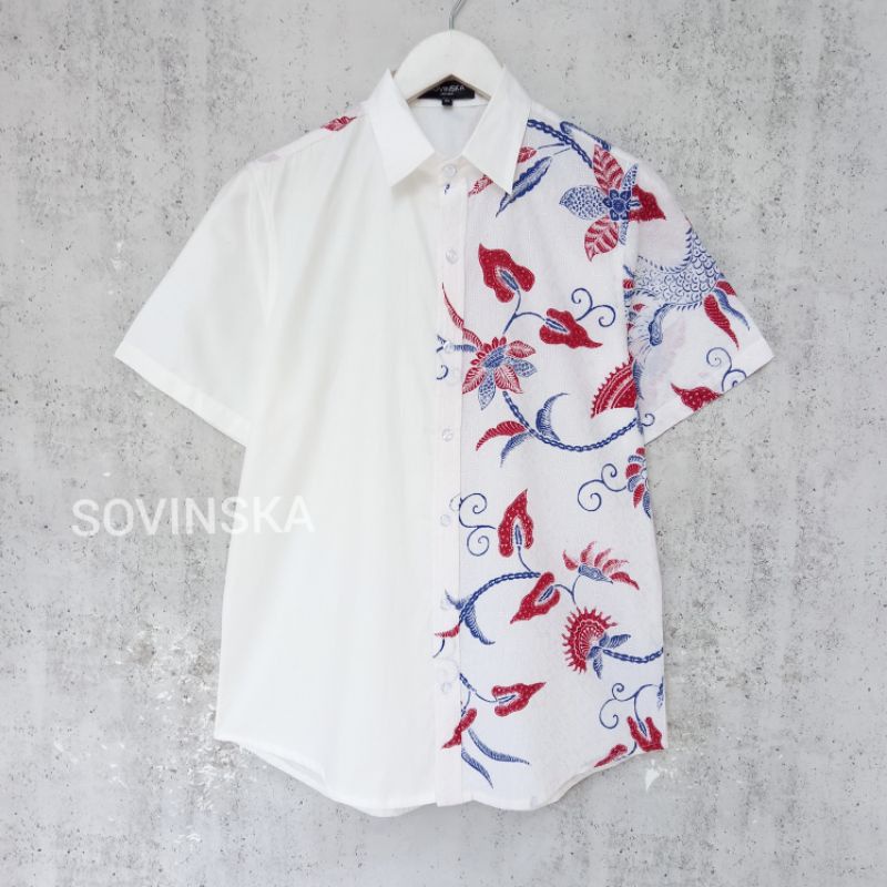 Preloved Kemeja Batik Merah by Sovinska (XL)