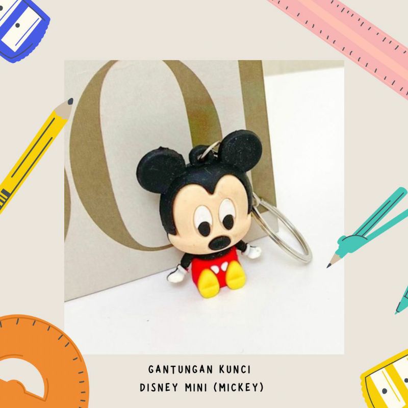 GANTUNGAN KUNCI DISNEY AKSESORIS SOVERNIR FANCY LUCU GANCI IMPORT