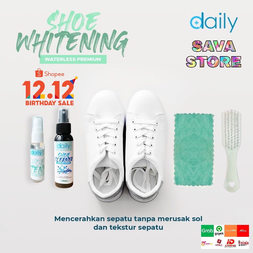 CAIRAN PEMBERSIH SEPATU &amp; PEMUTIH SEPATU TANPA AIR | DAILY SHOE CLEANER