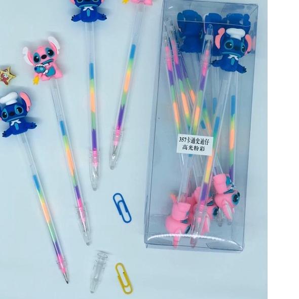 

⏎ Pulpen Gel Rainbow Kepala PER PAK 12 PCS ☉