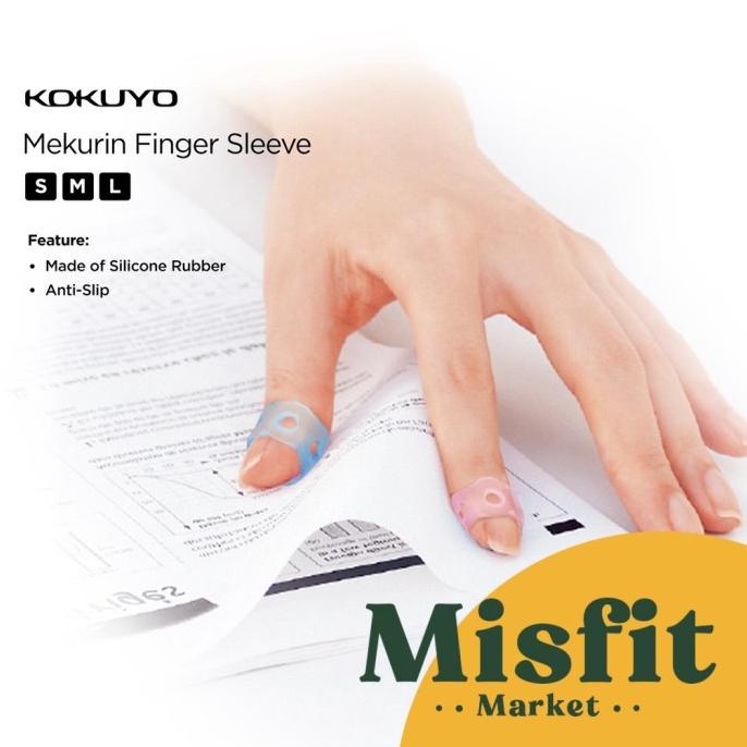 

SALE Kokuyo Mekurin Finger Sleeve Silicone Pembalik Kertas Silikon