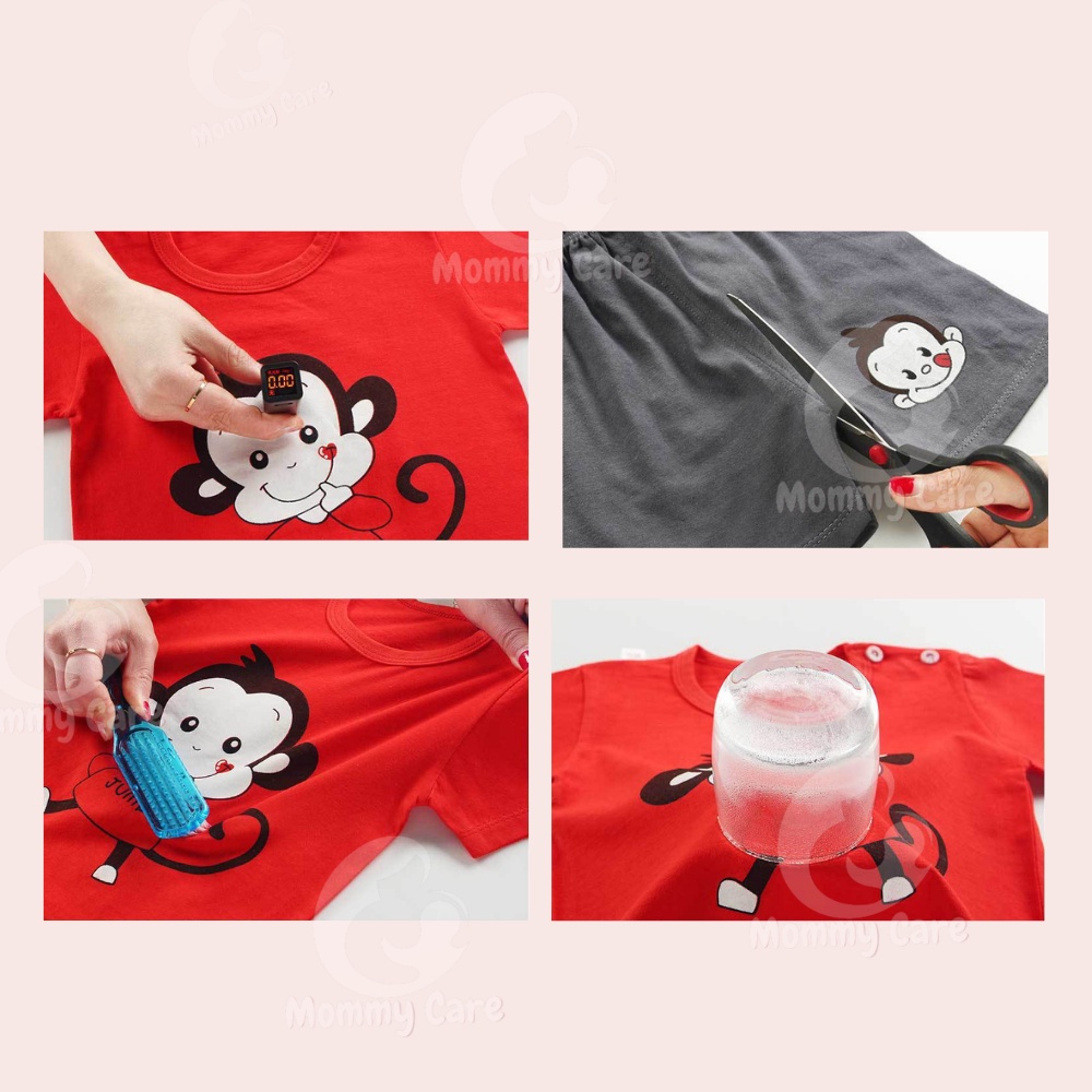 MOMMYCARE SETELAN BAJU BAYI LENGAN PENDEK IMPORT UMUR 0 6 TAHUN CELANA BAJU ANAK SETELAN LENGAN PENDEK #B89 - #B95