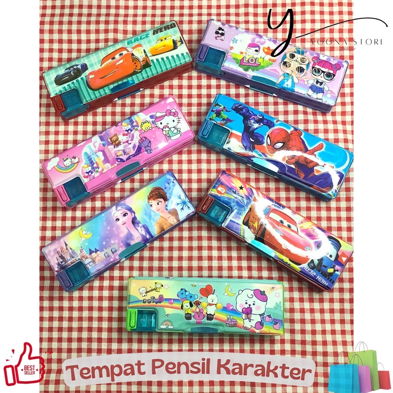 

Kotak Pensil Magnet + Rautan/ Tempat Pensil Magnet Karakter(218)