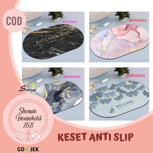 SHENAR , KESET KAKI KAMAR MANDI SERBAGUNA KARPET KESET KAMAR RUMAH KESET DIATOMITE ANTI SLIP ANTI BAU TERHINDAR DARI BAKTERI MURAH VIRAL UNIK - BISA COD