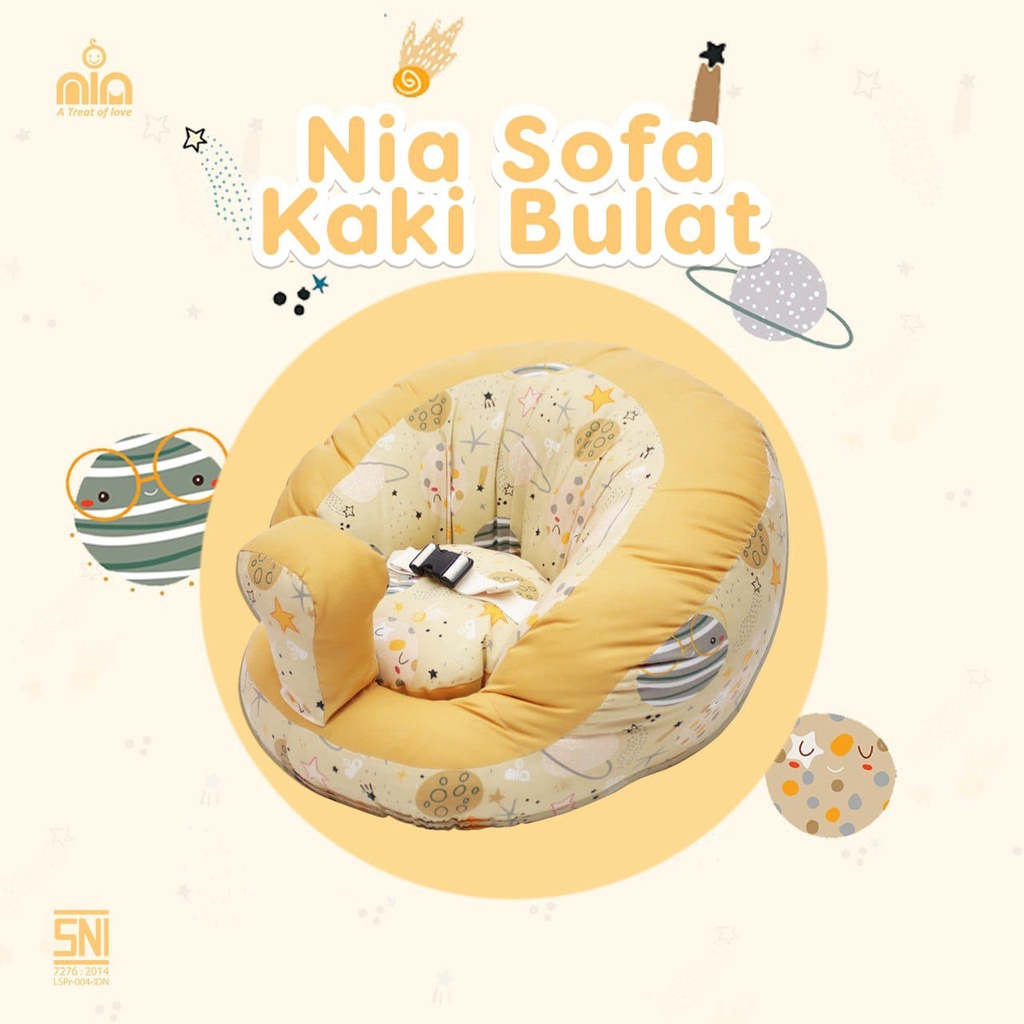 NIA SOFA BAYI KAKI BULAT EARTH SERIES - SOFA BELAJAR DUDUK BAYI BULAT NIA BABY