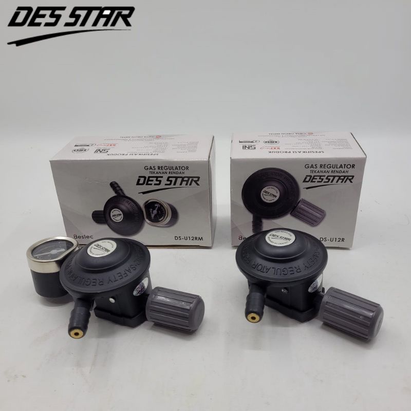 Regulator Gas Des Star DS-U12RM Tekanan Rendah Meter Non Meter DS-U12R