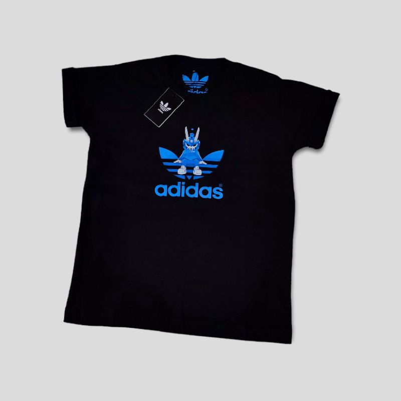 baju anak anak kaos anak adidas robot katun combed 24s super soft handfield.