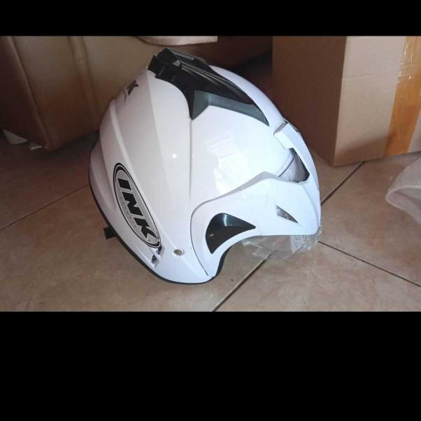 Helm INK TERBARU Dobel Visor type T1 PUTIH