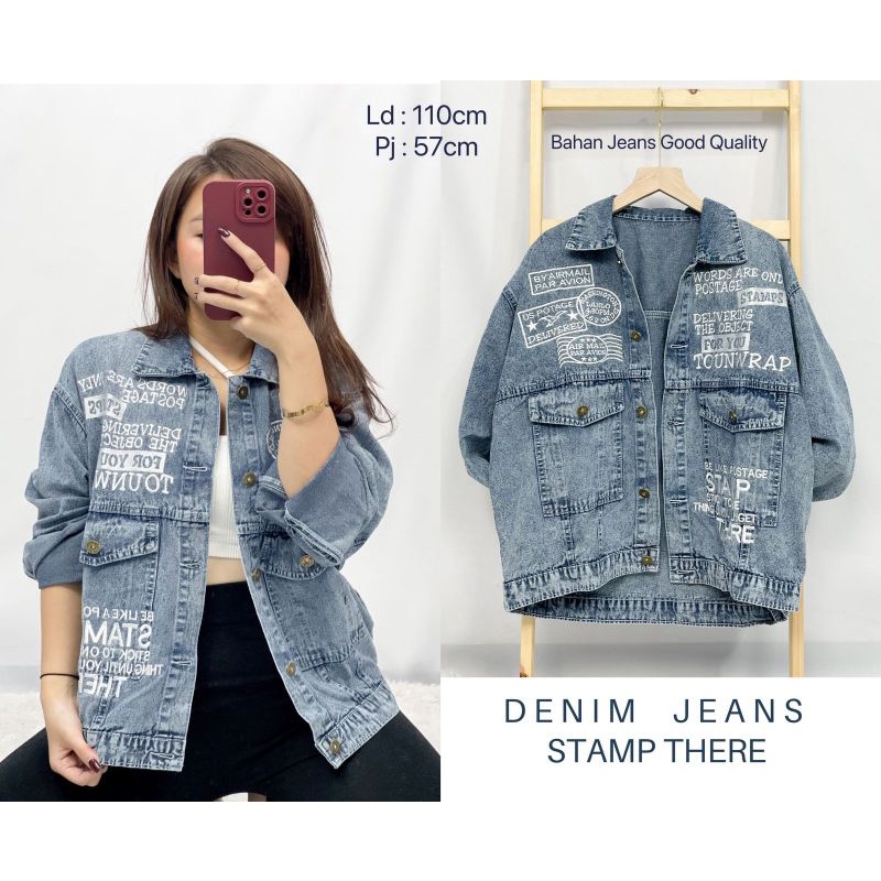 MDLV ~ Jaket Jeans Denim Jaket Stamp There Good Quality