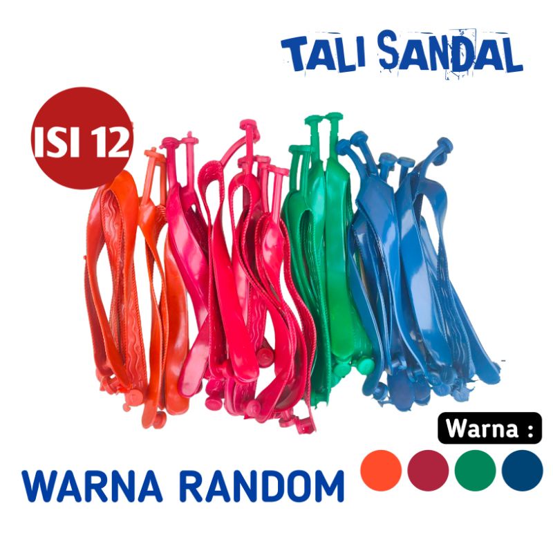 ( GROSIR ISI 12 ) TALI Sandal Jepit Karet Murah